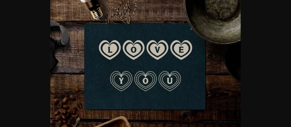 Valentine Heart Font Poster 10