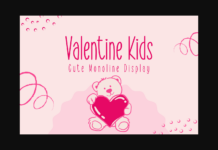 Valentine Kids Font Poster 1