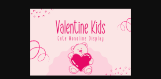 Valentine Kids Font Poster 1