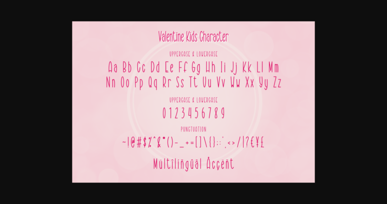 Valentine Kids Font Poster 7