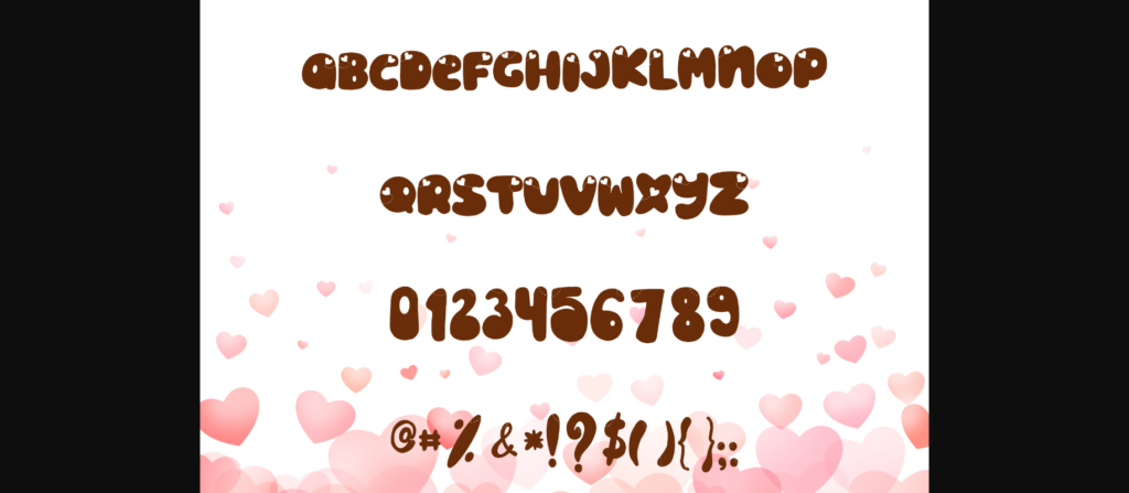 Valentine Lovely Font Poster 5