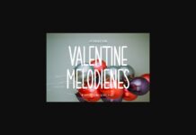 Valentine Melodienes Font Poster 1