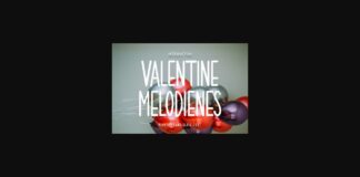 Valentine Melodienes Font Poster 1