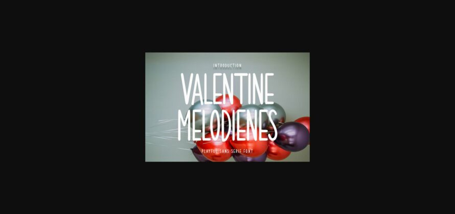 Valentine Melodienes Font Poster 1