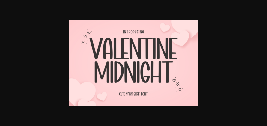 Valentine Midnight Font Poster 3