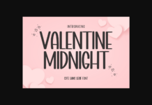 Valentine Midnight Font Poster 1