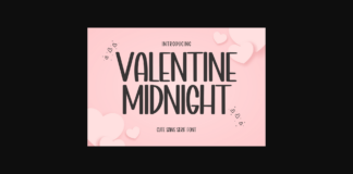 Valentine Midnight Font Poster 1