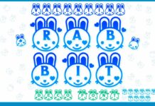 Valentine Rabbit Font Poster 1