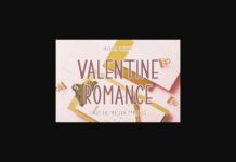 Valentine Romance Font Poster 1
