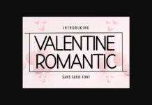 Valentine Romantic Font Poster 1