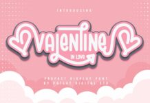 Valentine in Love Font Poster 1