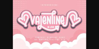 Valentine in Love Font Poster 1