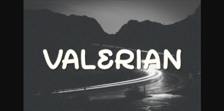 Valerian Font Poster 1