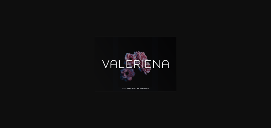 Valeriena Font Poster 3