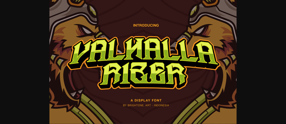 Valhalla Rizer Font Poster 3
