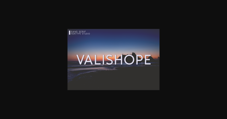 Valishope Font Poster 3