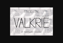 Valkrie Font Poster 1