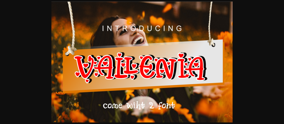 Vallenia Love Font Poster 3