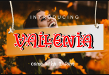 Vallenia Love Font Poster 1