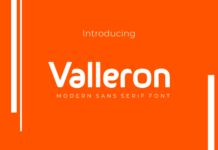 Valleron Font Poster 1