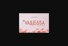 Vallessa Font Poster 1