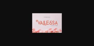 Vallessa Font Poster 1