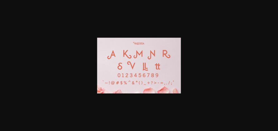 Vallessa Font Poster 7