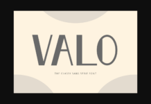 Valo Font Poster 1