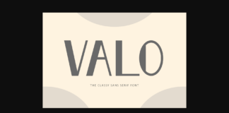 Valo Font Poster 1