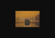 Valteza Font Poster 1