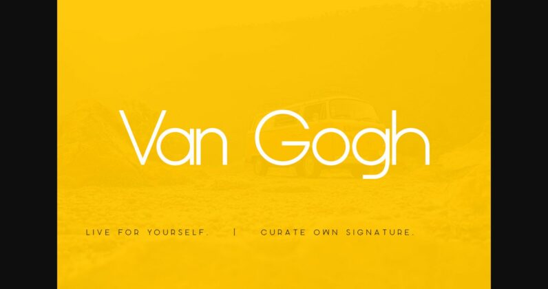 Van Gogh Font Poster 3