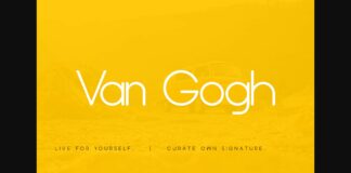 Van Gogh Font Poster 1