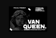 Van Queen Font Poster 1