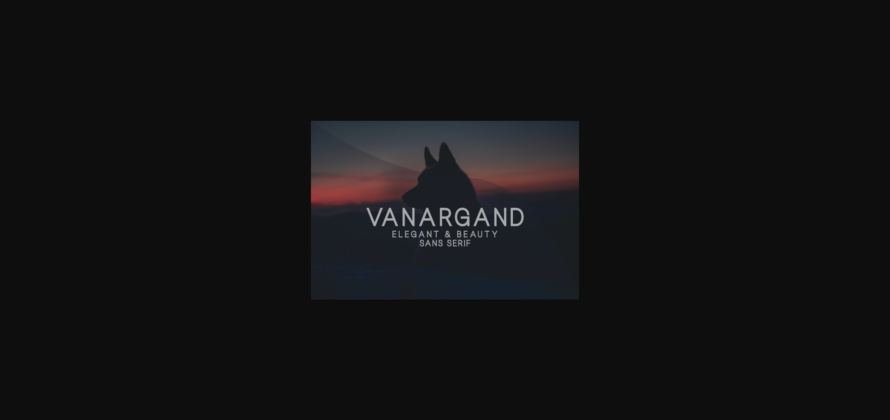 Vanargand Font Poster 1