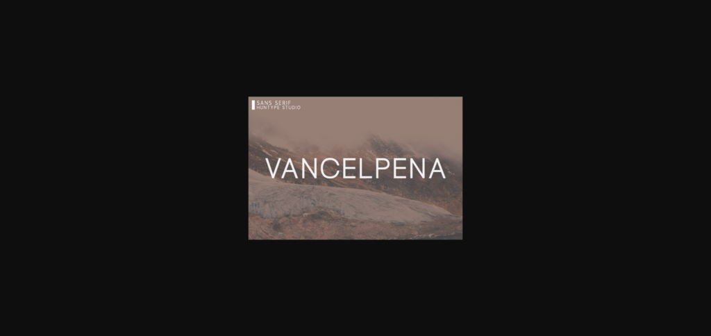 Vancelpena Font Poster 3