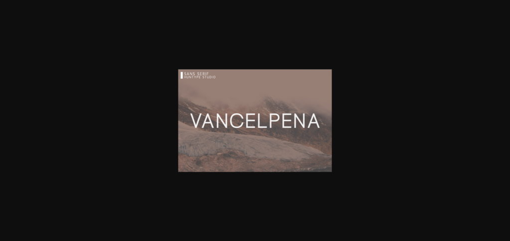 Vancelpena Font Poster 1