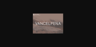 Vancelpena Font Poster 1
