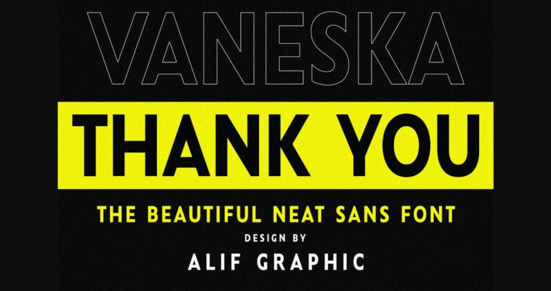 Vaneska Font Poster 7