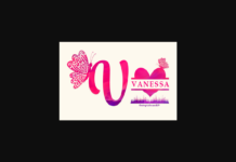 Vanessa Font Poster 1