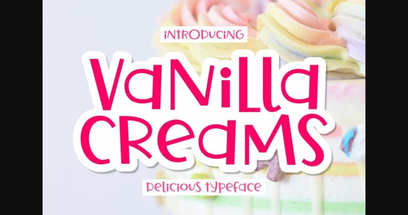 Vanilla Creams Font Poster 3