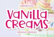Vanilla Creams Font Poster 1