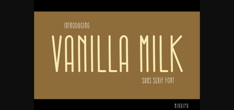 Vanilla Milk Font Poster 3