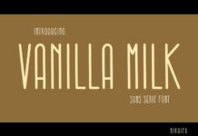 Vanilla Milk Font Poster 1