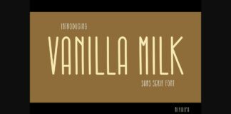 Vanilla Milk Font Poster 1