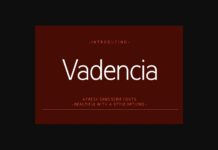 Vadencia Font Poster 1