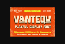 Vantequ Font Poster 1