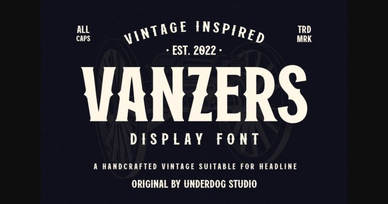 Vanzers Font Poster 3