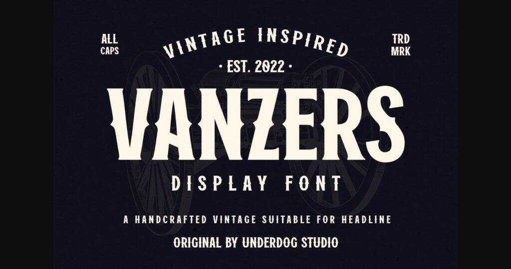 Vanzers Font Poster 1