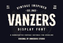 Vanzers Font Poster 1