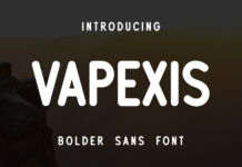 Vapexis Font Poster 1